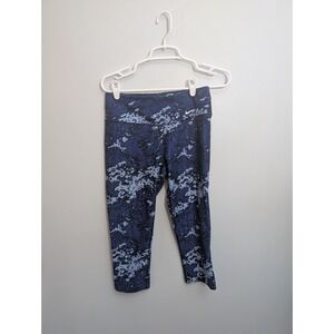 Nike Leggings Womens Small Black Camo Legend‎ Poly Drift 3/4 Capri Active